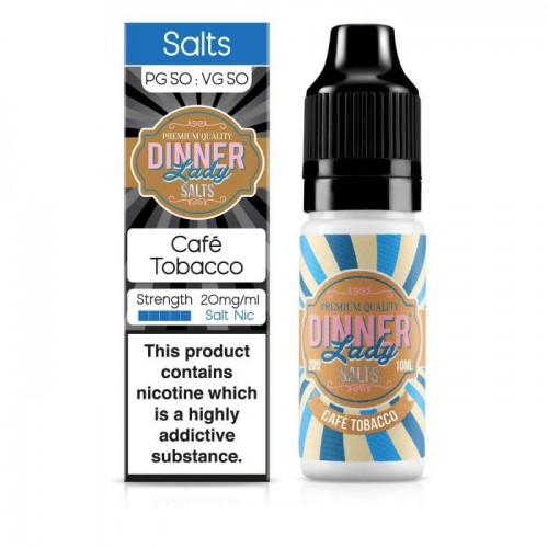 Dinner Lady - Cafe Tobacco 10ml Salt Nic E-Li...