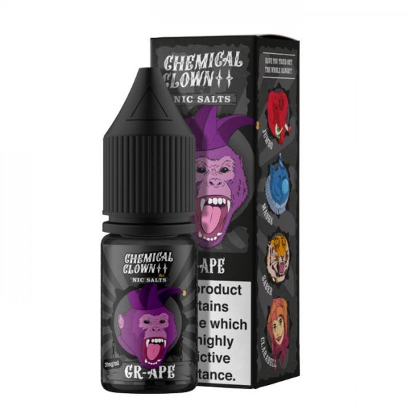 Chemical Clown Gr-Ape 10ml Nicotine Salt E-Li...
