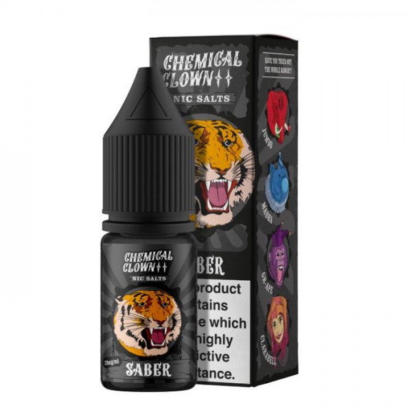 Chemical Clown Saber 10ml Nicotine Salt E-Liq...